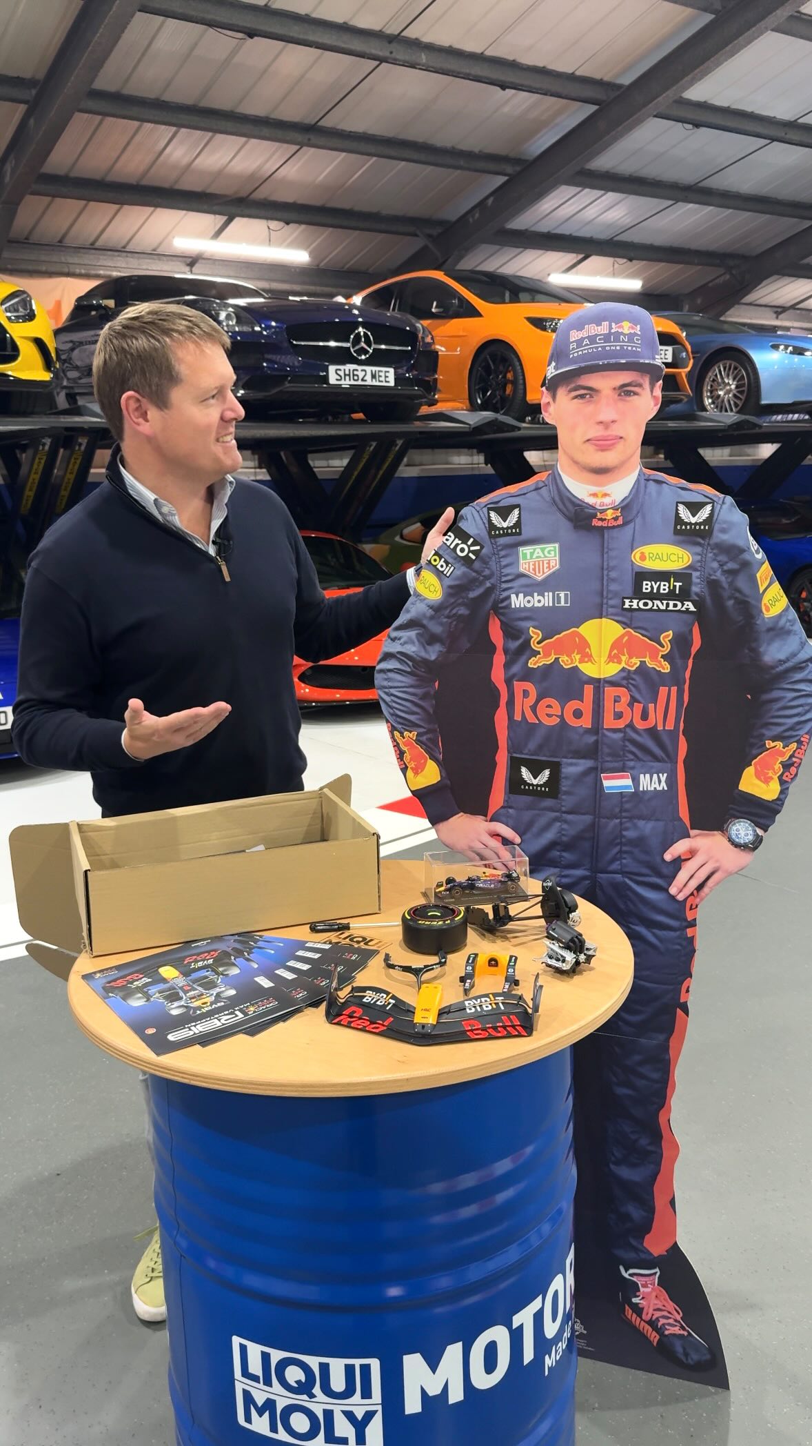 Instagram post by @shmee150 for Fanhome. Caption reads: Piece by piece, the @fanhome.uk RB19 is coming to....