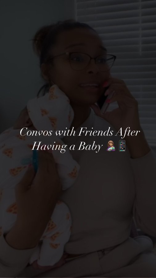 Instagram post by @iamtiffanylatrice for Peanut App. Caption reads: Hey Mamas! 🤱🏽
So…we all know being the friend....