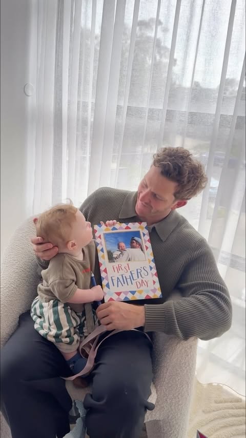 Instagram post by @emmaandben for Moonpig. Caption reads: [...] creating something just for Dad with....