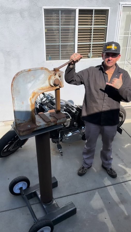 Instagram post by @bhoodfab for Lincoln Electric. Caption reads: Since most of my workspace is outdoors,....