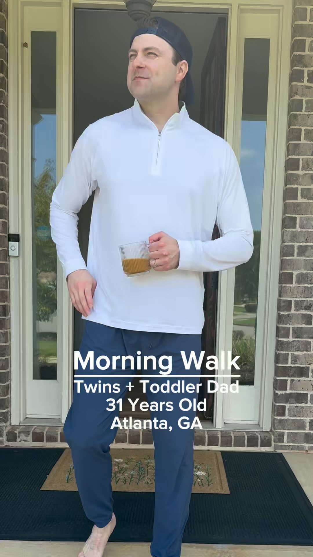 Instagram post by @jjake_____ for Clarks. Caption reads: Dad’s just trying to keep up with the PACE - these....