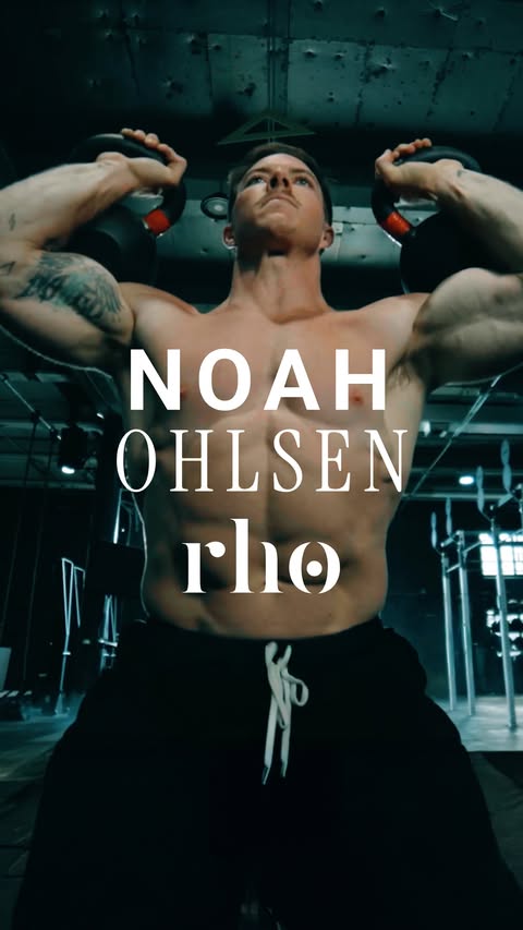 Instagram post by @nohlsen for Rho Nutrition. Caption reads: Chasing podiums taught @nohlsen resilience, but....