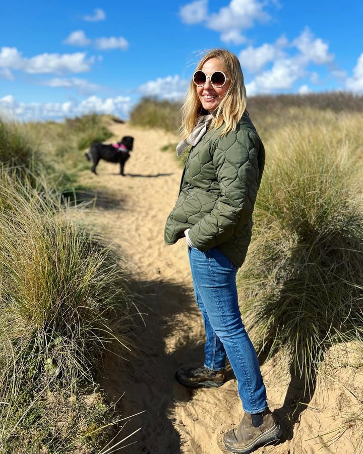 Instagram post by @shedreamsofgucci for Baukjen. Caption reads: Today’s tales from Norfolk … 

Rain (and remote....