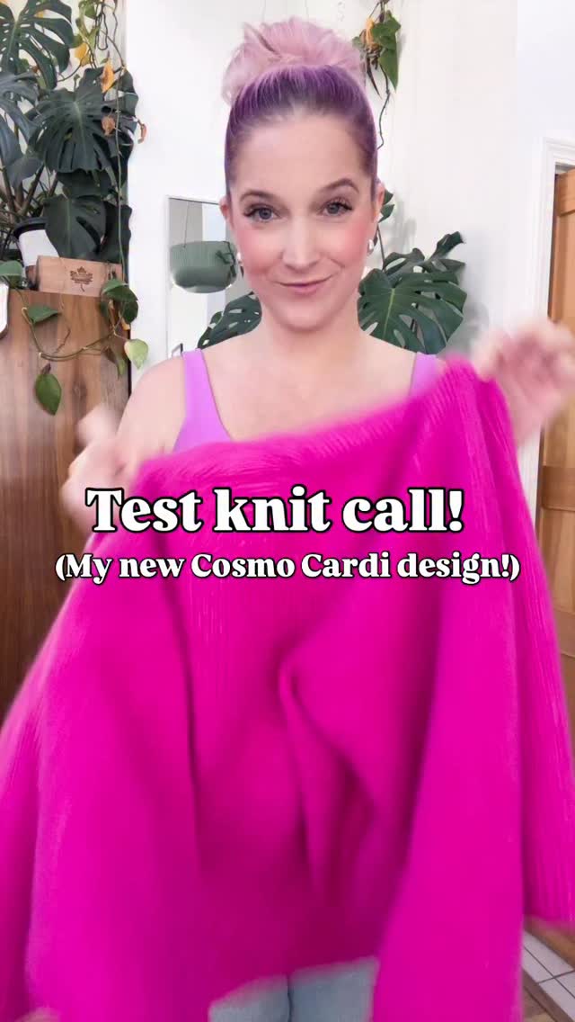 Instagram post by @knitatude for Knit Picks. Caption reads: ✨UPDATE: all sizes have been filled except 5X now....