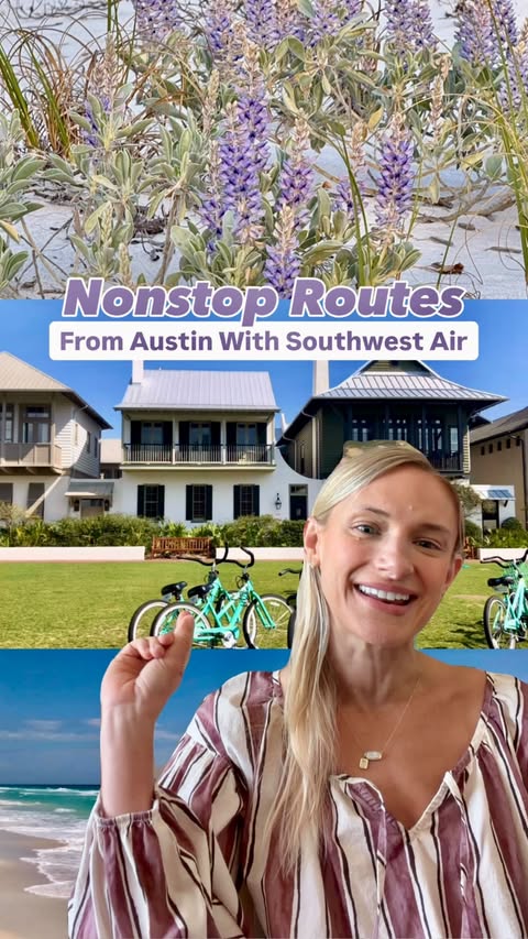 Instagram post by @austinfoodstagram for Southwest Airlines. Caption reads: [...] routes need to be on your radar. Southwest....