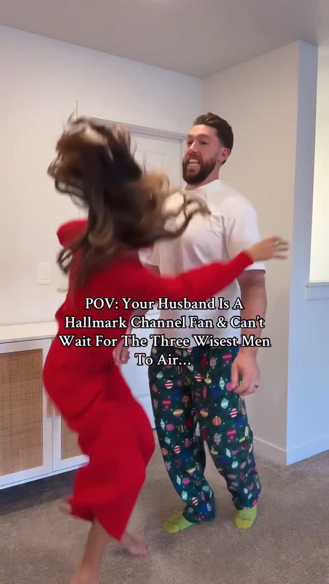 Instagram post by @hellopalmerfamily for Hallmark. Caption reads: Yes, Palmer looks forward to @hallmarkchannel....