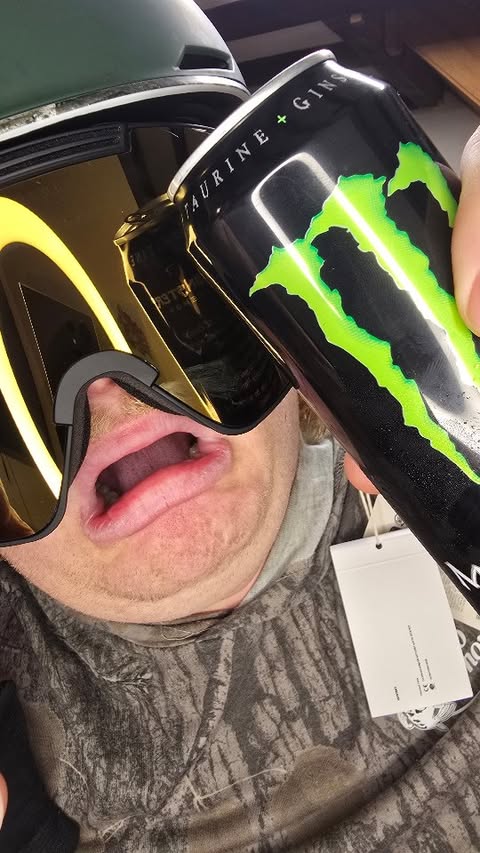 Instagram post by @hillbillynationuk for Pit Viper. Caption reads: [...] 😮‍🔥 Big love to Monster Energy and Pit....
