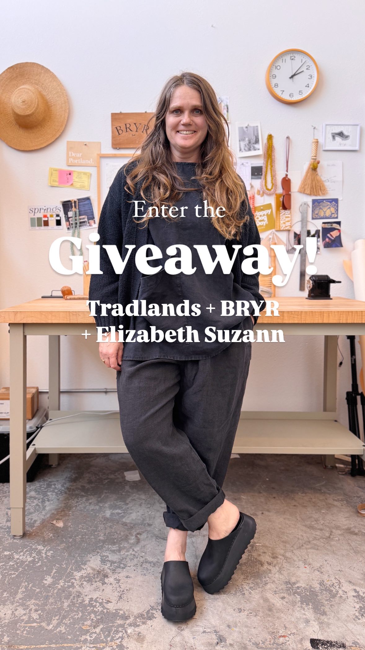 Instagram post by @elizsuzann for Tradlands. Caption reads: ENTER THE GIVEAWAY!!! 
We are teaming up for the....