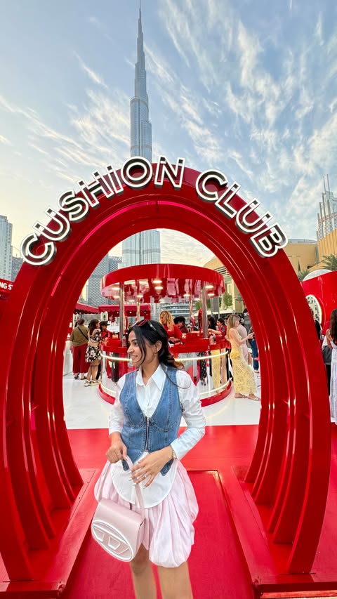 Instagram post by @vaidnali for Namshi. Caption reads: [...] TIRTIR shade at the @tirtir_official x....