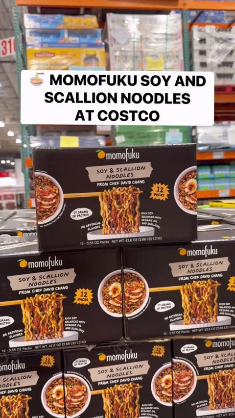 Instagram post by an influencer for Momofuku Goods. Caption reads: [...] #CostcoFinds #Costco @momofukugoods.