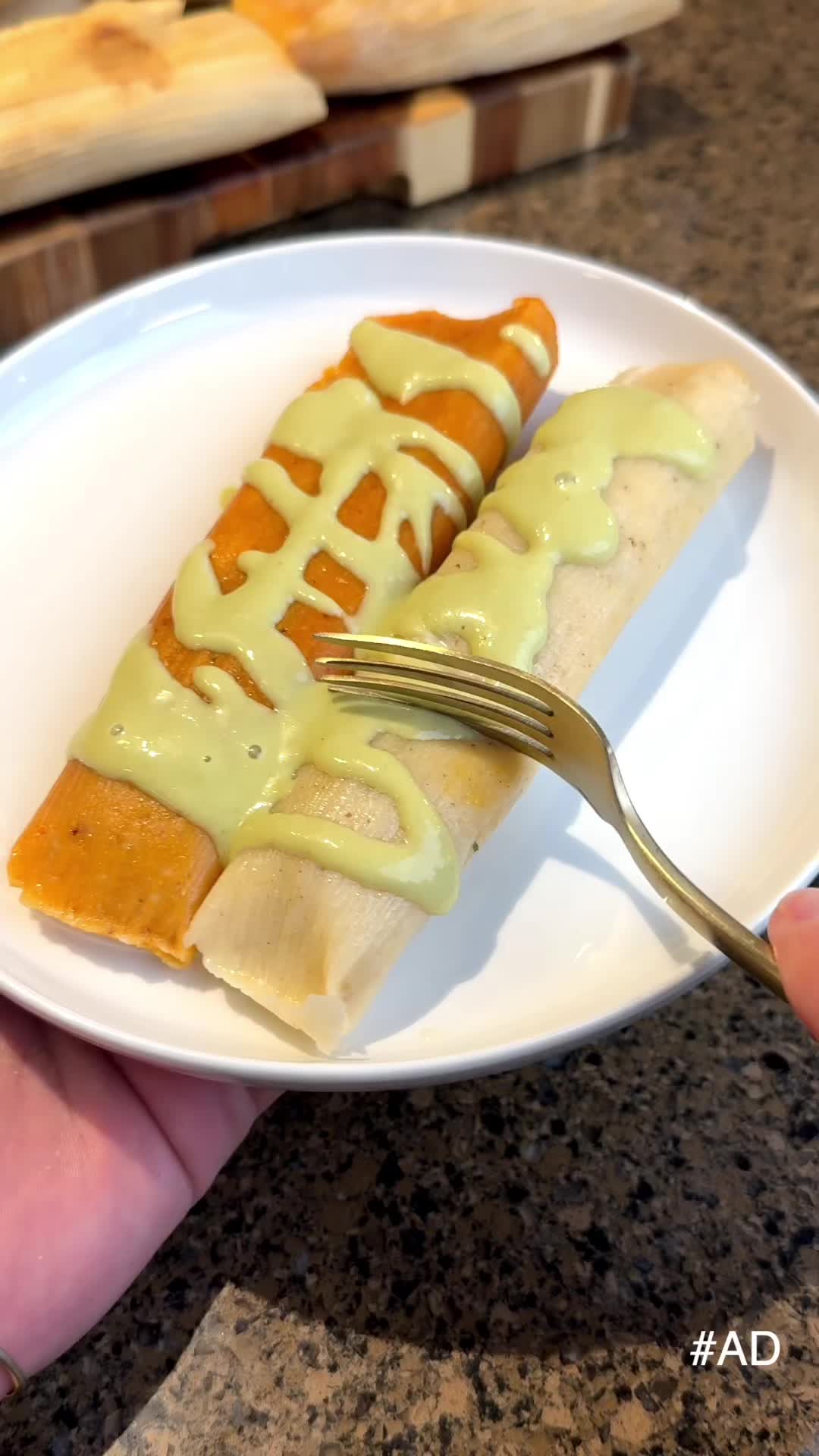 TikTok post by @netocraves for H-E-B. Caption reads: #Ad Tamales have always held a special place in my....