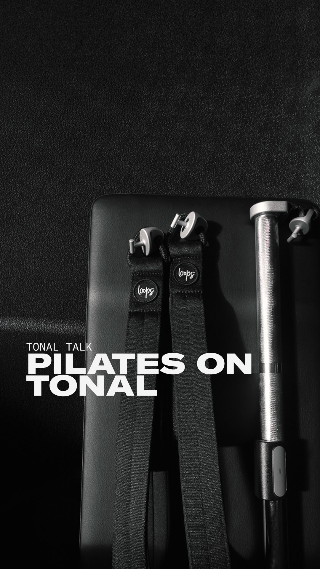 Instagram post by @woodysnacks for Tonal. Caption reads: Pilates on Tonal is here, and Coach @kristinmcgee....