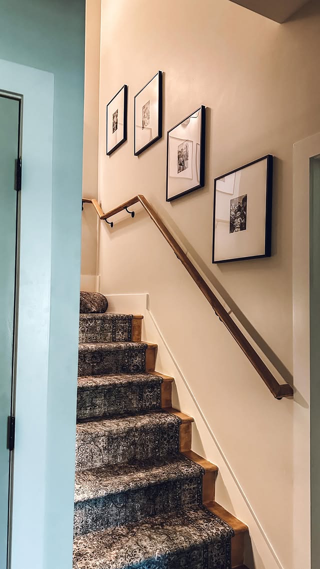 Instagram post by @crooked_little_house for Frame It Easy. Caption reads: [...] these empty walls come to life!....