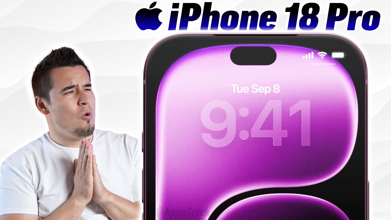YouTube post by @MaxTechOfficial for B&H EDU Advantage. Caption reads: iPhone 18 Pro is INSANE - 8 New Leaks!.
