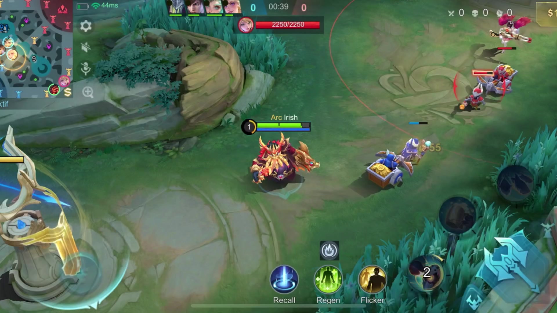 TikTok post by @irish_caviarr for Mobile Legends. Caption reads: Tutorial bane, hero hama (MLBB) @Mobile Legends....