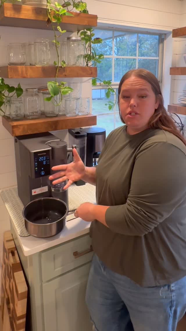 Instagram post by @themhoffers for Waterdrop Filter. Caption reads: The smarter way to give is coming soon— for....