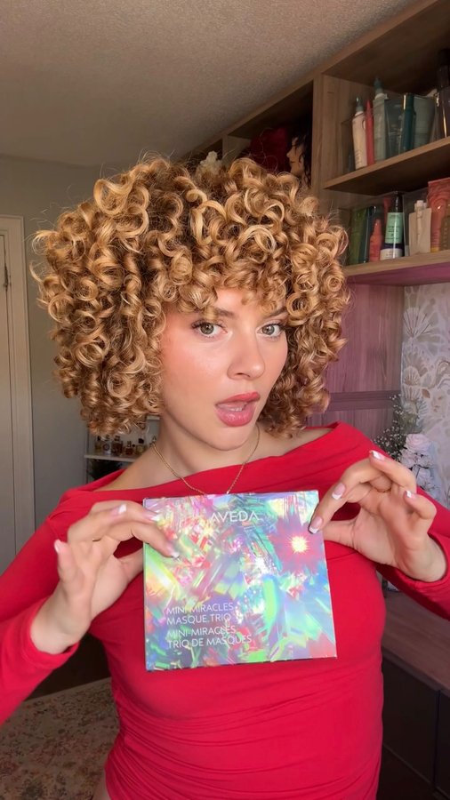 Instagram post by @manesbymell for Aveda. Caption reads: Captivating curls are a gift✨ #avedapartner
My....