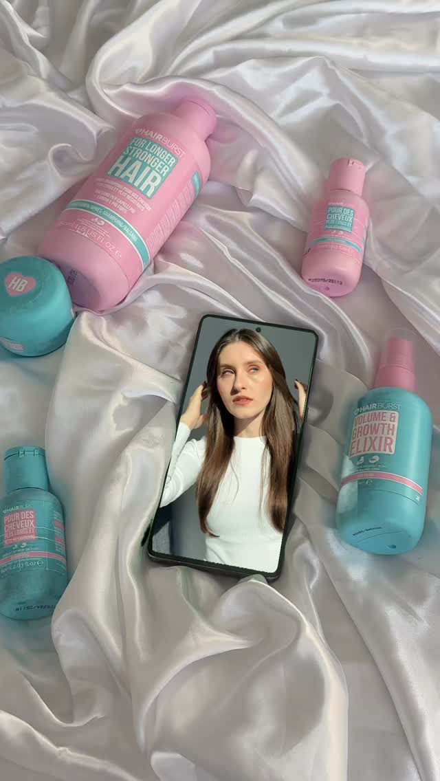 Instagram post by @andreea_sty for Hairburst. Caption reads: Nu e o noutate că Hairburst mi-a schimbat complet....