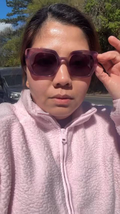 Instagram post by @thetrinidadfamily for Firmoo.com. Caption reads: POV: You stop carrying sunglasses because your....