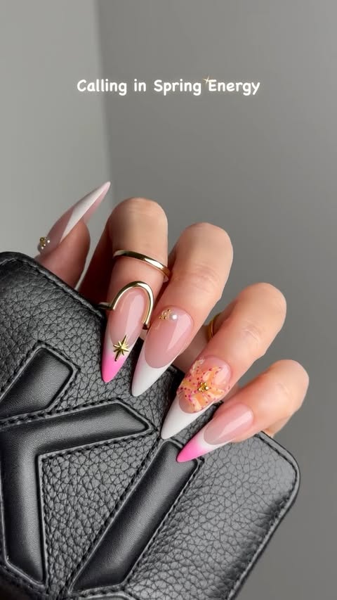 Instagram post by @greatstyleeve for BTArtboxnails. Caption reads: [...] the spring energy this is giving 🤩.....