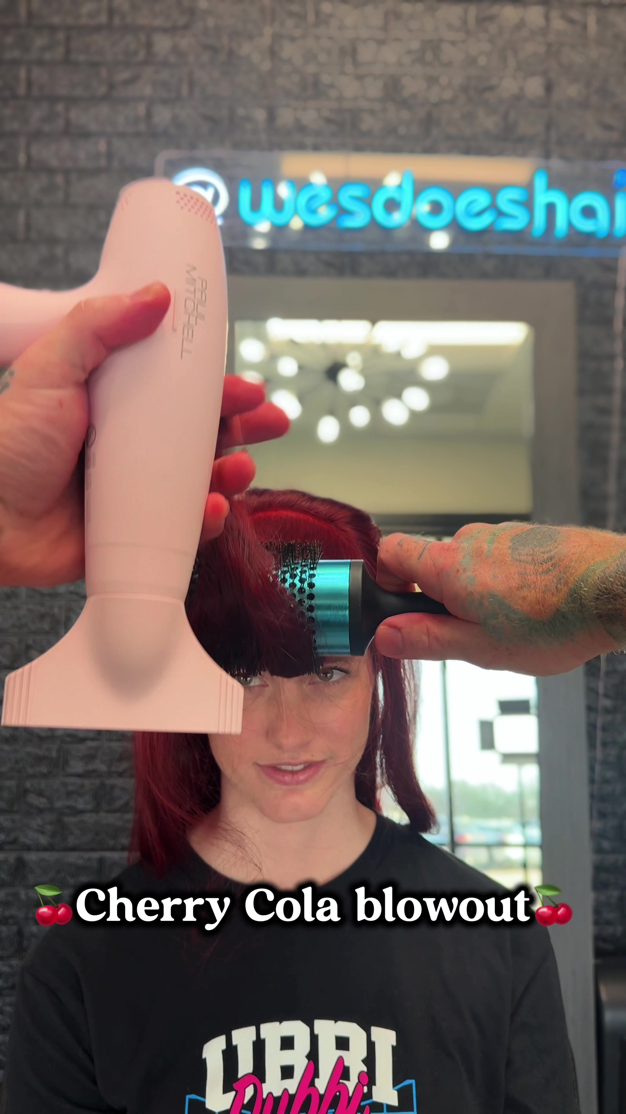 TikTok post by @wesdoeshair for Paul Mitchell. Caption reads: [...] with this limited edition @Paul Mitchell....