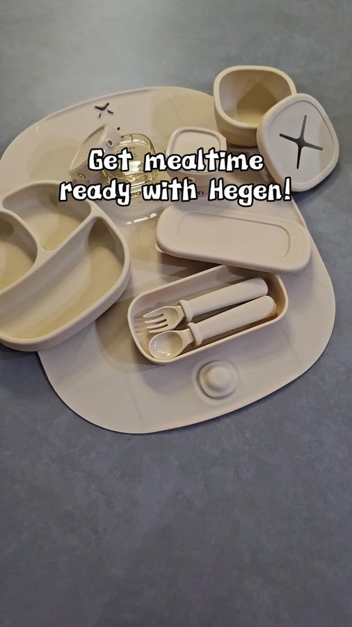 Instagram post by @home.swee.home for Hegen. Caption reads: Baby girl and I have both been loving @hegen's....