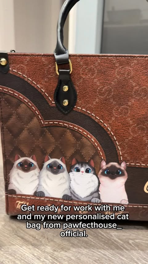 Instagram post by @conkersteddygeorge for Pawfect House. Caption reads: [...] personalised bag was gifted from....