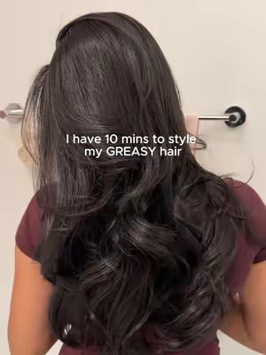 TikTok post by @lavish_krish for Not Your Mother's. Caption reads: 10 mins blowout with VOLUME using @Not Your....