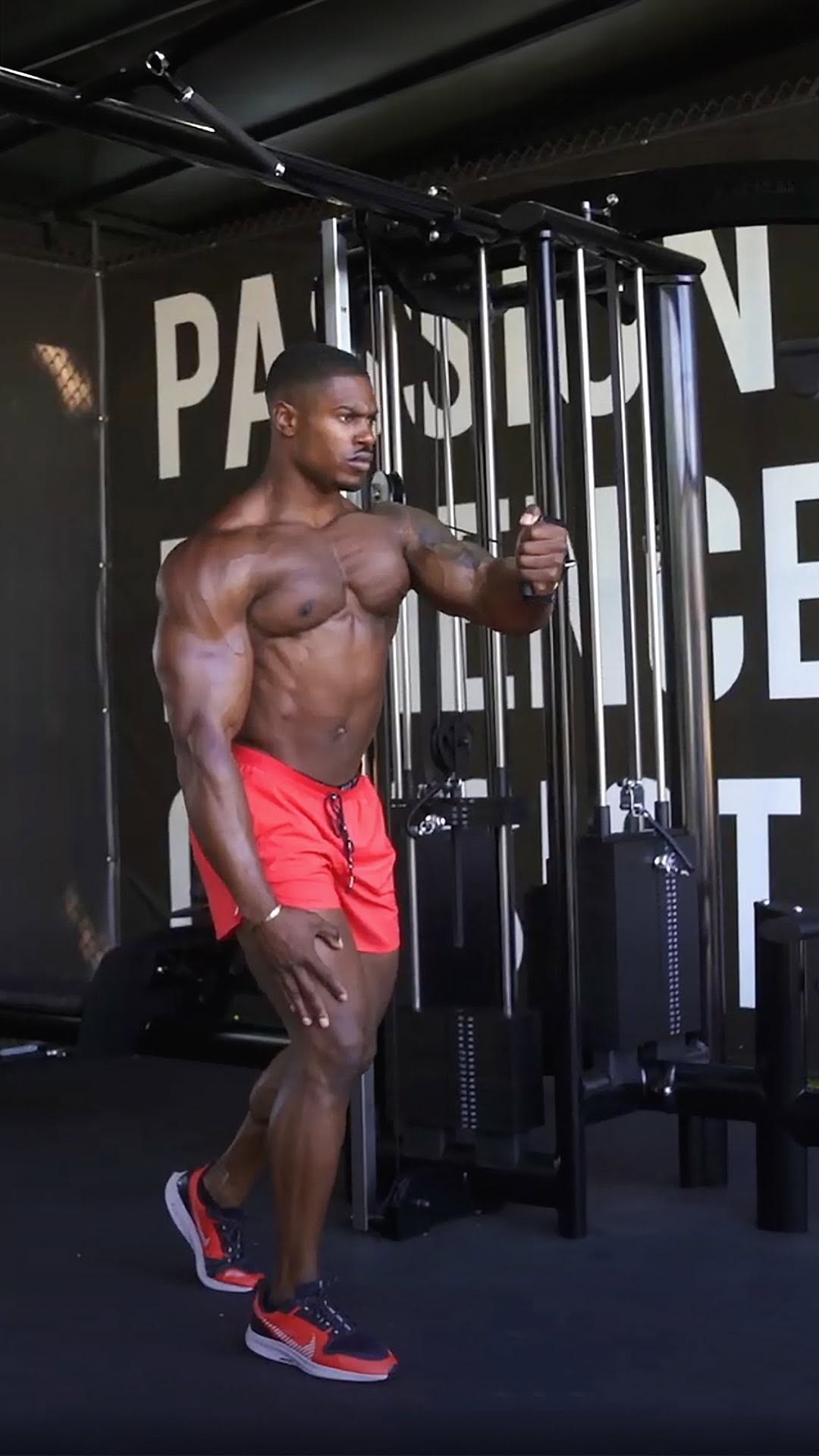 Instagram post by @simeonpanda for Inno Supps. Caption reads: Looking to ignite your chest workout and unlock....