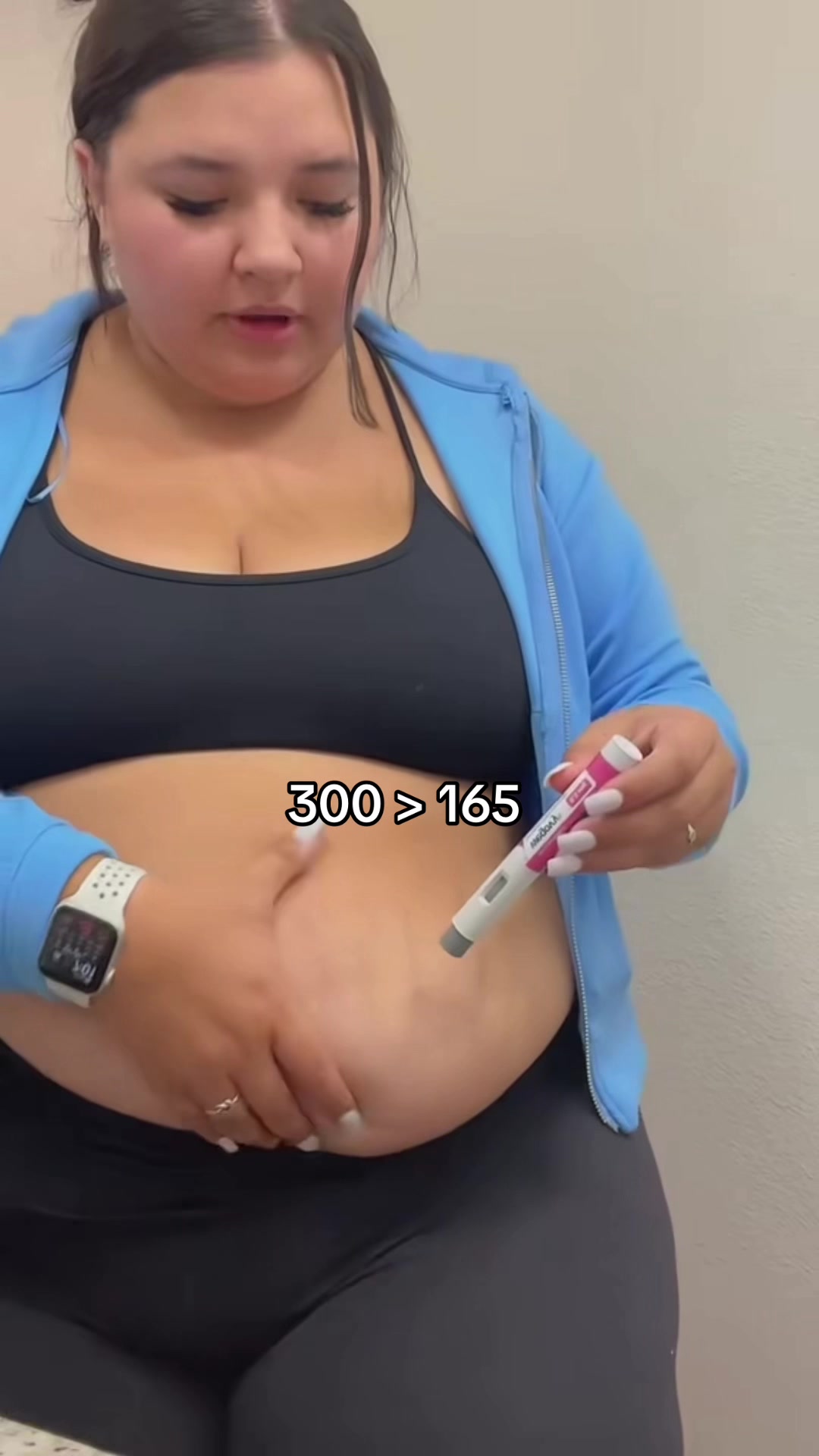 TikTok post by @hopiedopiee1 for Join Amble. Caption reads: This journey was never just about the scale.....