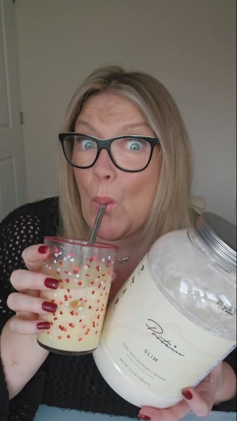 Instagram post by @kerryriches23 for Protein.com. Caption reads: Yep Kezza's on the protein shakes and these are....