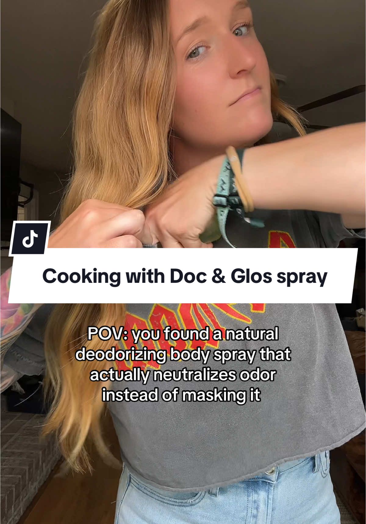 TikTok post by @authenticallythrive for Doc & Glo. Caption reads: Someone definitely cooked here @Doc & Glo  .....