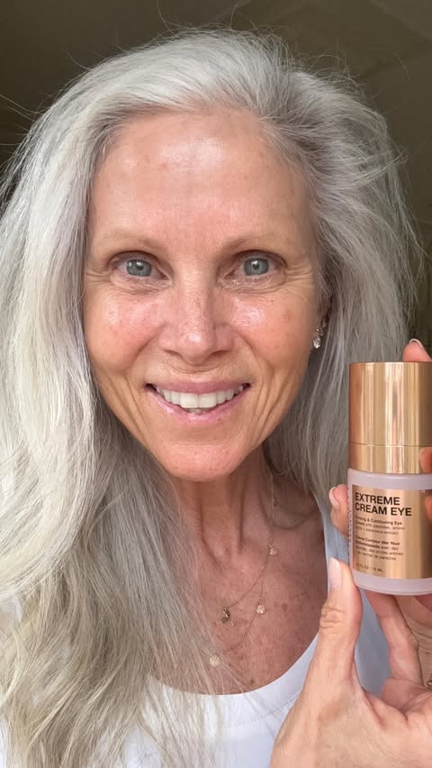 Instagram post by @whitehairwisdom for INNBEAUTY PROJECT. Caption reads: I finally found an eye cream that provides real....