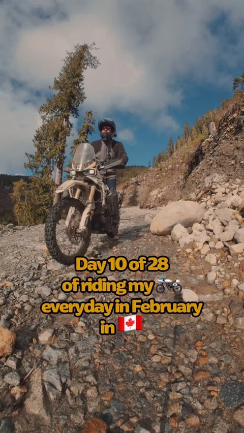 Instagram post by @raggedroadsmoto for Flying Eyes Optics. Caption reads: Day 10 of 28 of riding my 🏍️ every day in....