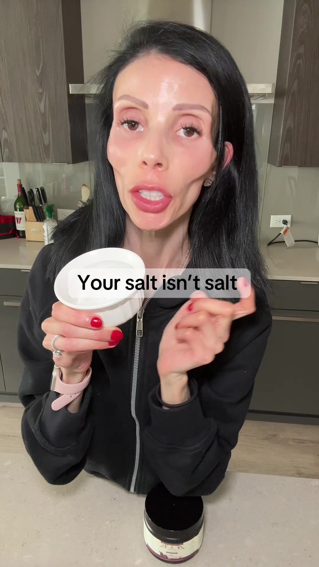 TikTok post by @healthyish_mama for Ancestral Supplements. Caption reads: [...] hydrates you from the inside out @Ancestral....