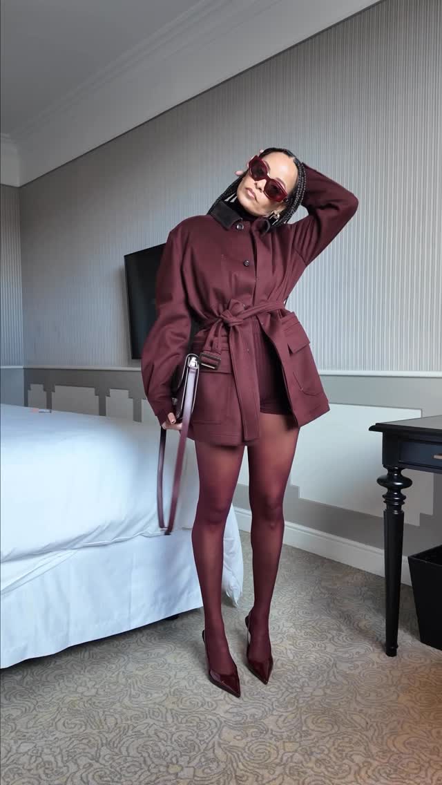 Instagram post by @saidesilva for Max Mara. Caption reads: Stepped out in @maxmara for their Milan show and....