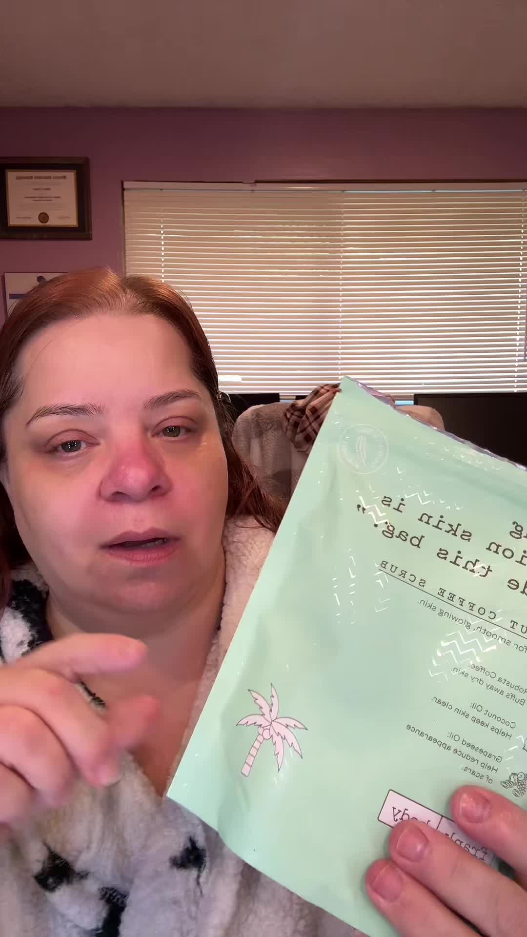 TikTok post by @whiskedawaywithbonnie for Frank Body. Caption reads: Frank Body Coffee Scrub #coffeescrub #bodyscrub....