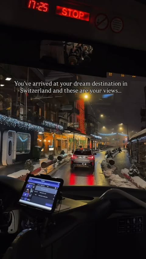 Instagram post by @travelwithsevi for Switzerland Tourism. Caption reads: The only thing I want for Christmas is a trip to....