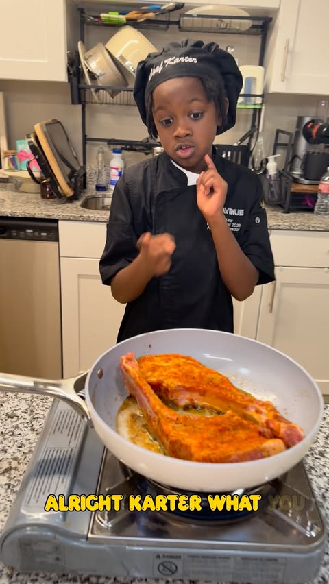 Instagram post by @chef_karter for H-E-B. Caption reads: Do you know what you doing? No, but I’ll figure it....