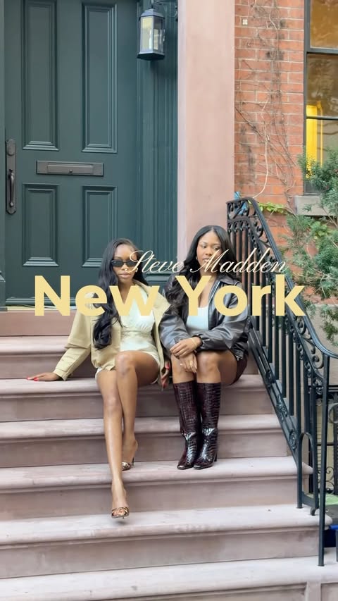 Instagram post by @princesssuche for Steve Madden. Caption reads: [...] with me in New York O head to toe in....