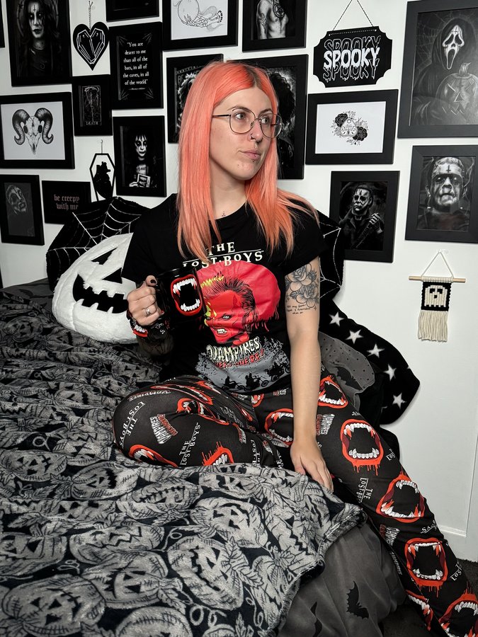 Instagram post by @saskiayoung_xox for TruffleShuffle. Caption reads: The Lost Boys is definitely one of my top comfort....