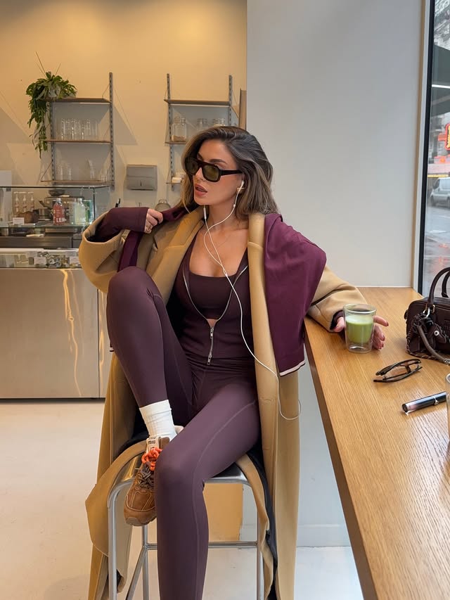 Instagram post by @elisalevallois for Undiz Family. Caption reads: Matcha in hand, Undiz on me....