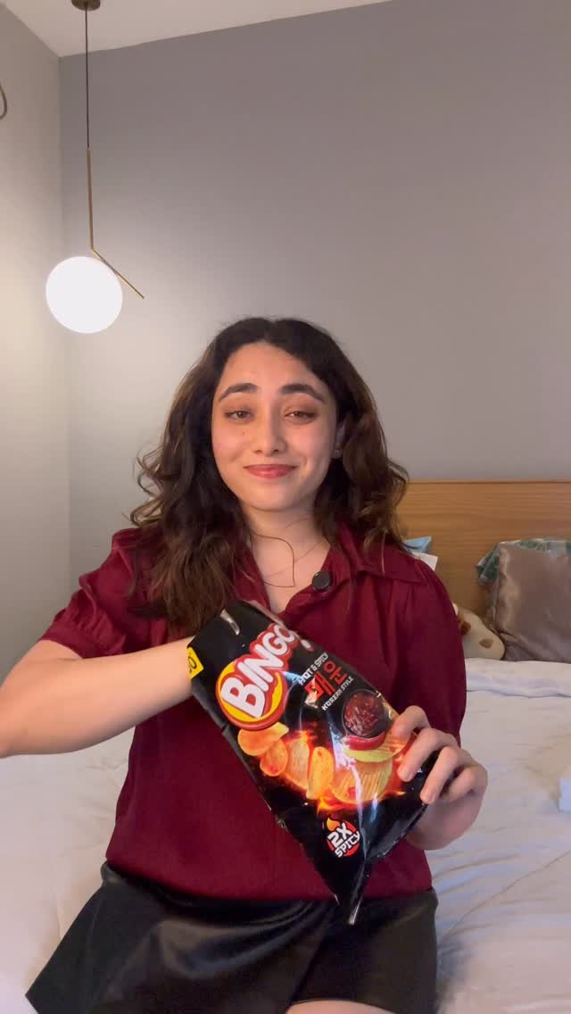 Instagram post by @justaiming for Bingo! Snacks. Caption reads: that Korean everything pugglu ft @bingo_snacks....