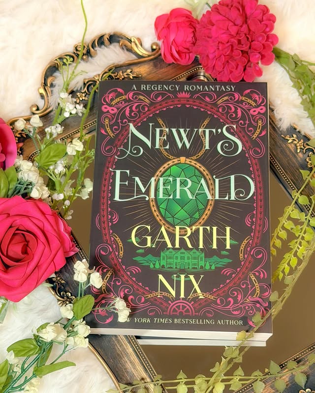 Instagram post by @the_romance_regent for Epic Reads. Caption reads: [...] Newt’s Emerald by Garth Nix Thank you....