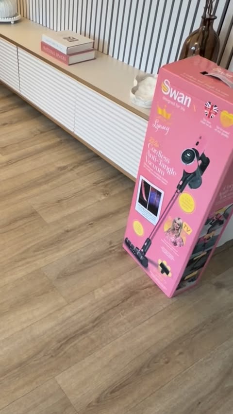 Instagram post by @lydford20 for Swan Brand. Caption reads: [...] easier with the cordless Vacuum from....