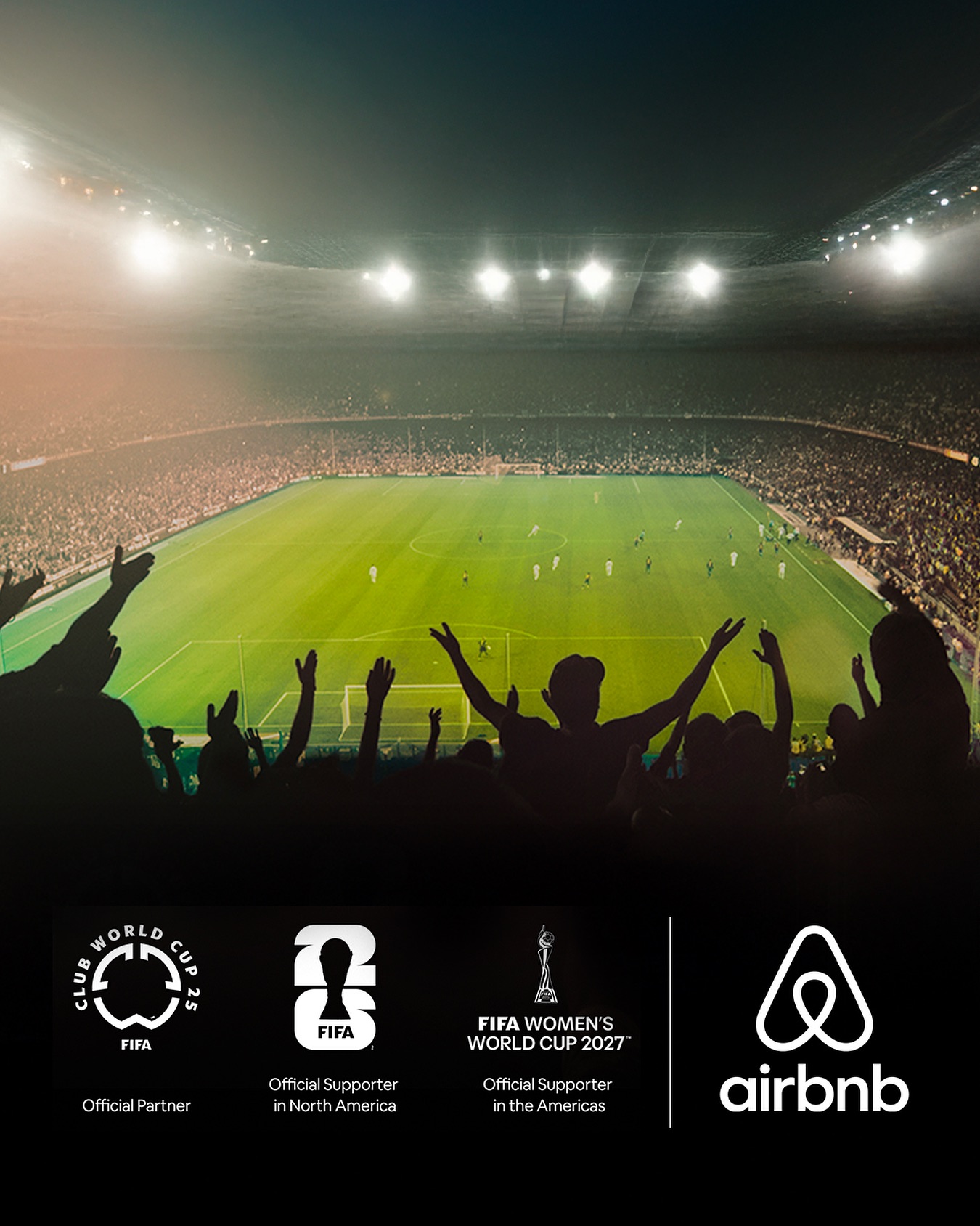 Instagram post by @gianni_infantino for Airbnb. Caption reads: I am delighted to welcome @airbnb to FIFA and we....