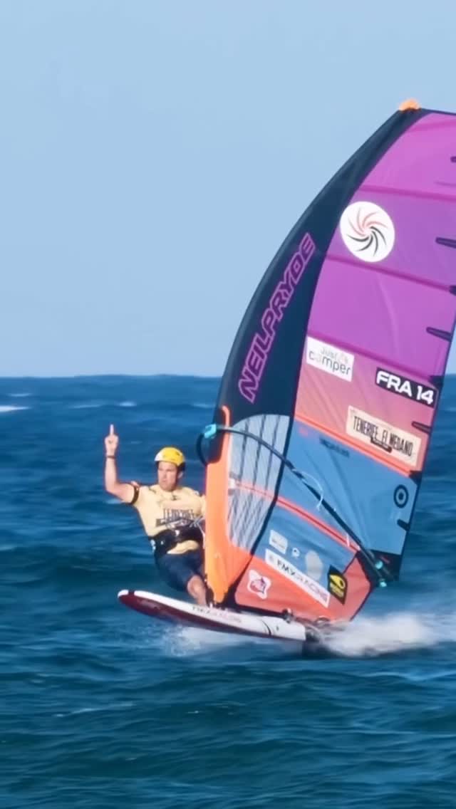 Instagram post by @pierremortefon for Heineken. Caption reads: Already One Week @tenerifewindsurfworldcup....