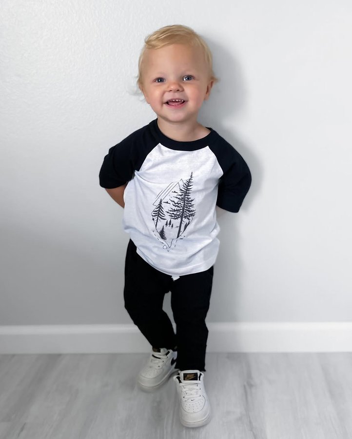 Instagram post by an influencer for LITTLE BIPSY. Caption reads: Is there really anything better than an all black....