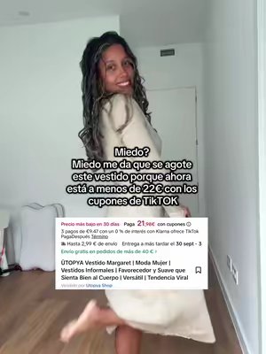 TikTok post by @emprendeconellaa for Ütopya Shop. Caption reads: #ofertasparati #novedadesparaelotoño #dealsforyou....