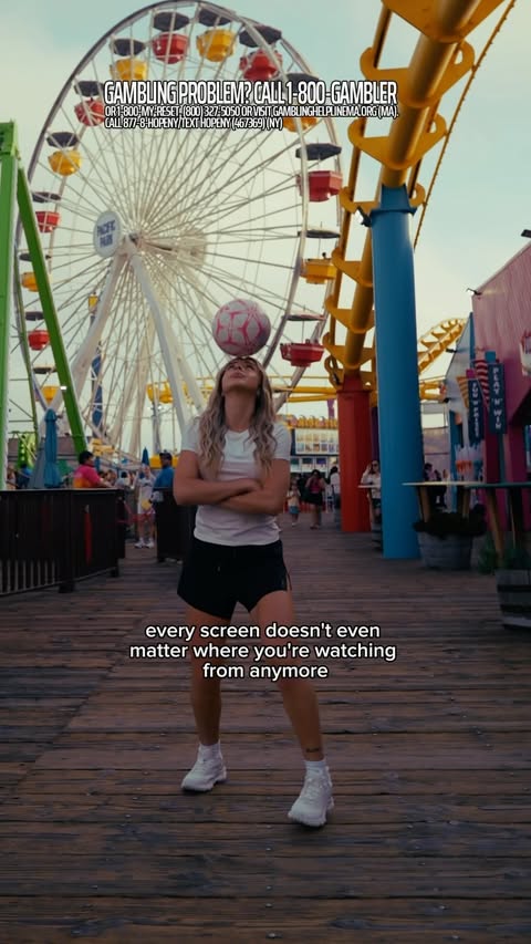 Instagram post by @jessicamacrina for DraftKings Sportsbook. Caption reads: From the beach to the city, from the field to the....